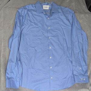 Goodfellow & Co Blue Dress Shirt Long-Sleeve Classic